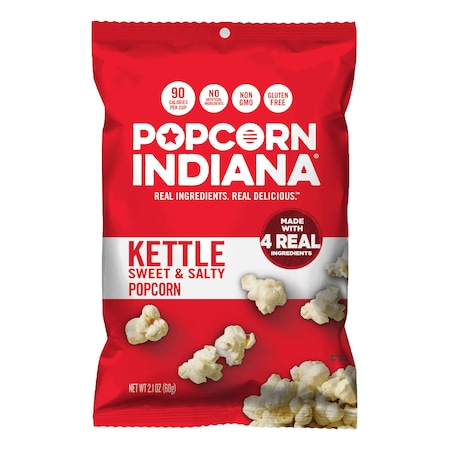 Caddy Popcorn Kettle Corn 2.1 Oz., PK6